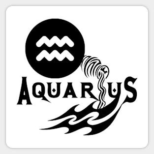 Aquarius Star Sign Sticker